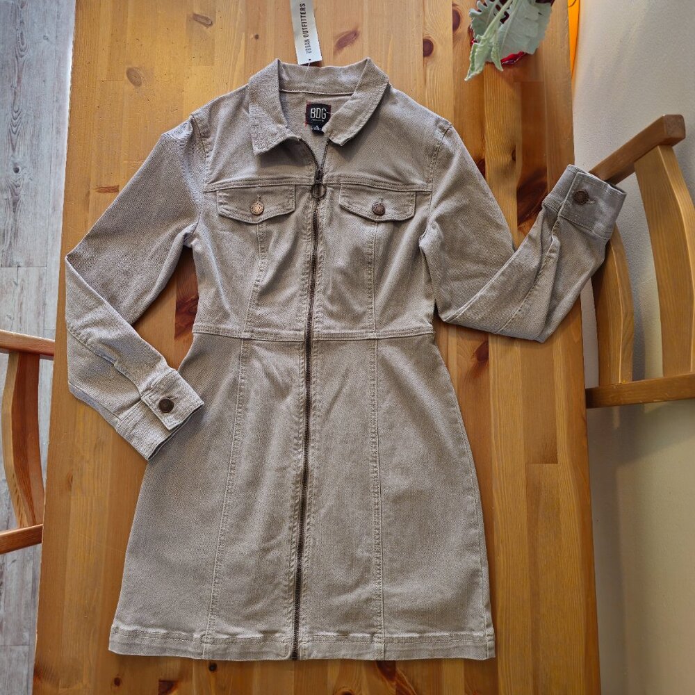 Urban Outfitters -  June Zip-Front Mini Dress Size 6 - Picture 16 of 16